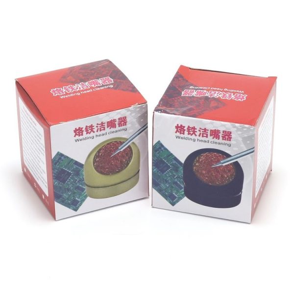 Kaisi Soldering Iron Nozzle Cleaning Ball Pure Copper Removing Tin Ball Seat (Black) - Image 4