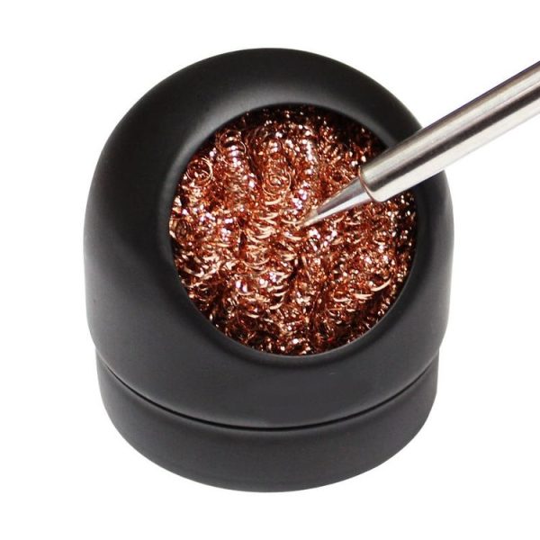 Kaisi Soldering Iron Nozzle Cleaning Ball Pure Copper Removing Tin Ball Seat (Black) - Image 5