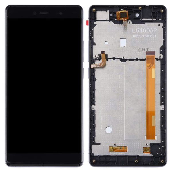 TFT LCD Screen for Wiko Fever 4G Digitizer Full Assembly with Frame (Black) - Image 3