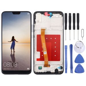 LCD Screen and Digitizer Full Assembly with Frame for Huawei P20 Lite / Nova 3e (Black)