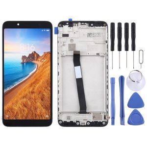 TFT LCD Screen for Xiaomi Redmi 7A Digitizer Full Assembly with Frame (Black)