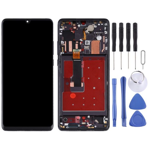 Original OLED LCD Screen for Huawei P30 Pro Digitizer Full Assembly with Frame (Black) - Image 2
