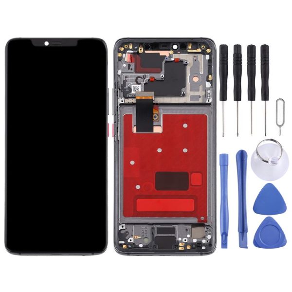 Original OLED LCD Screen for Huawei Mate 20 Pro Digitizer Full Assembly with Frame (Black) - Image 2