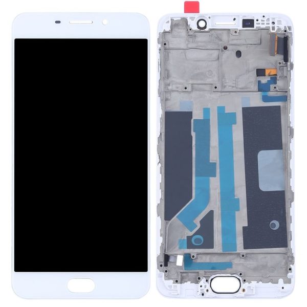 OPPO R9 LCD Screen (TFT)+ Touch Panel with Frame (White) - Image 3