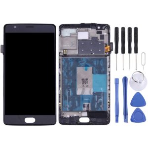 OnePlus 3 / A3003 Digitizer Full Assembly with Frame OEM LCD Screen (Black)