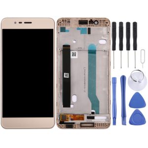 OEM LCD Screen for Asus ZenFone 3 Max / ZC520TL / X008D Digitizer Full Assembly with Frame(Gold)