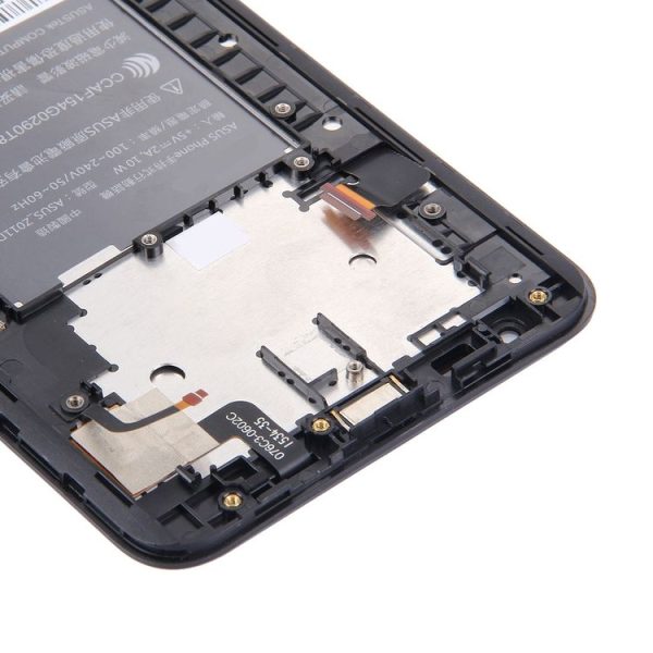 OEM LCD Screen for Asus Zenfone 2 Laser / ZE601KL Digitizer Full Assembly with Frame(Black) - Image 4