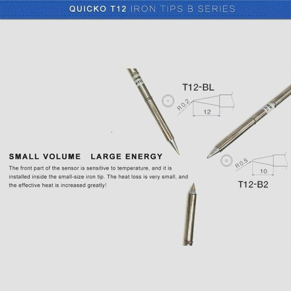 QUICKO T12-B2 Lead-free Soldering Iron Tip - Image 5