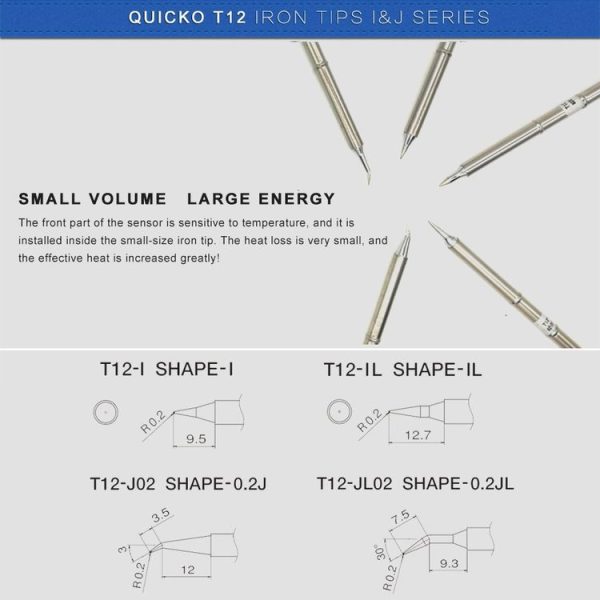 QUICKO T12-JL02 Lead-free Soldering Iron Tip - Image 5