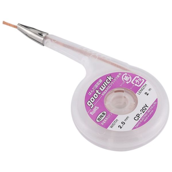 2.0mm Soldering wick Desoldering Braid Solder Wire Suction-line, Length: 2m - Image 2