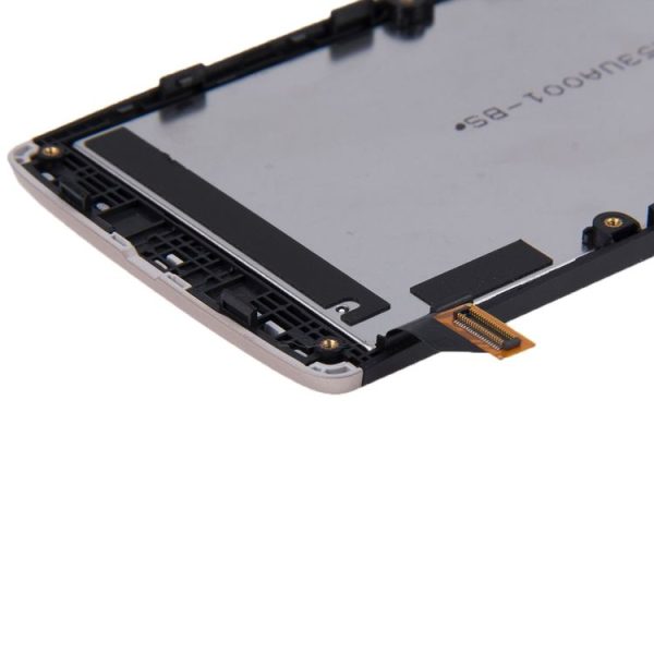 LCD Screen and Digitizer Full Assembly with Frame for LG Leon / H340 (Gold) - Image 4