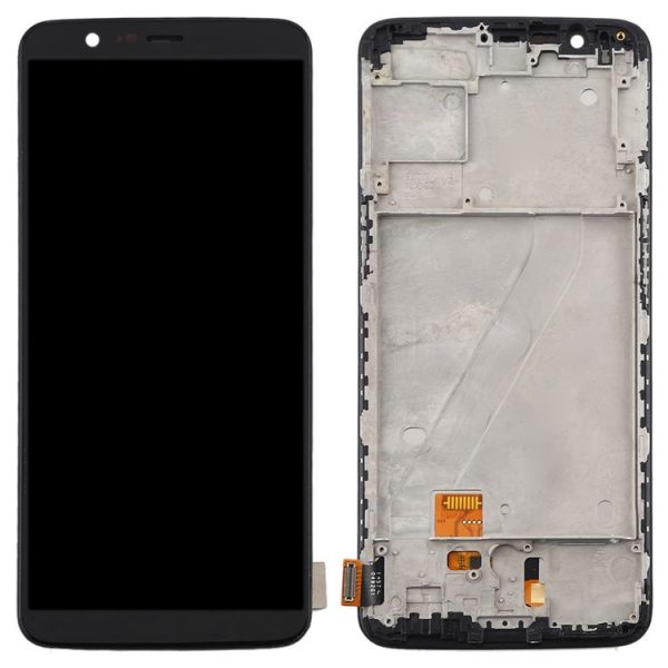 OnePlus 5T A5010 TFT Material LCD Screen and Digitizer Full Assembly with Frame (Black) - Image 3