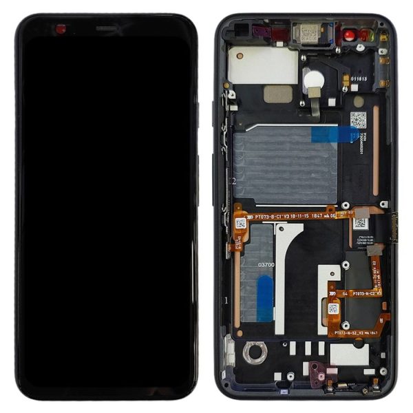 Original LCD Screen for Google Pixel 4 Digitizer Full Assembly with Frame (Black) - Image 3