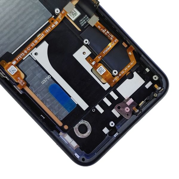 Original LCD Screen for Google Pixel 4 Digitizer Full Assembly with Frame (Black) - Image 5
