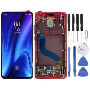 OLED LCD Screen for Xiaomi Redmi K20 / Redmi K20 Pro / 9T Pro Digitizer Full Assembly with Frame (Red)
