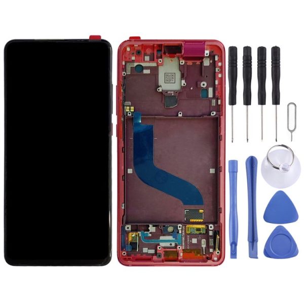 OLED LCD Screen for Xiaomi Redmi K20 / Redmi K20 Pro / 9T Pro Digitizer Full Assembly with Frame (Red) - Image 2