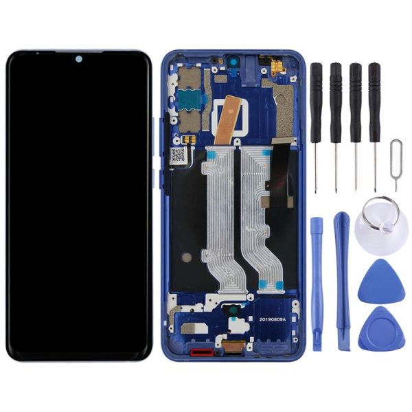 AMOLED Material LCD Screen and Digitizer Full Assembly with Frame for ZTE Axon 10 Pro (4G Version) (Blue) - Image 2