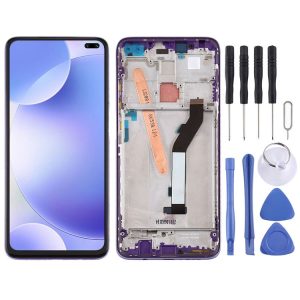 Original LCD Screen for Xiaomi Redmi K30 5G Digitizer Full Assembly with Frame (Purple)