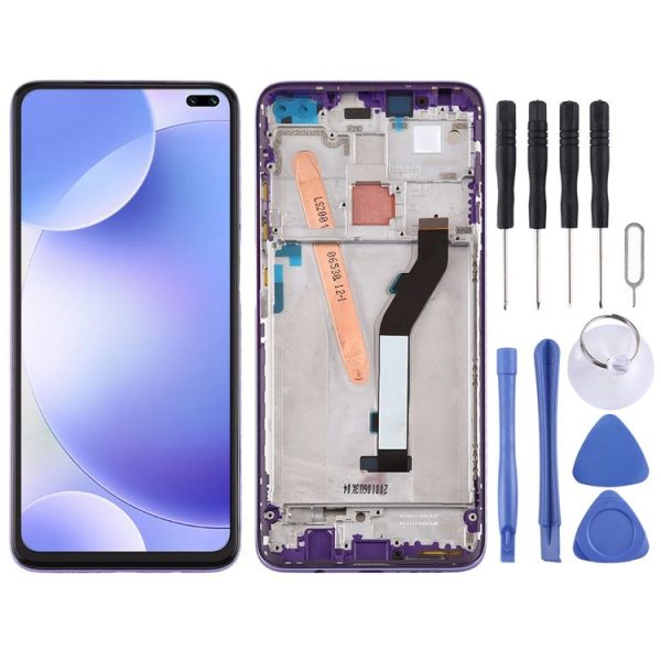 Original LCD Screen for Xiaomi Redmi K30 5G Digitizer Full Assembly with Frame (Purple)