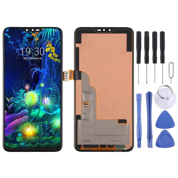 Original LCD Screen for LG V50 ThinQ LM-V500XM LM-V500N with Digitizer Full Assembly (Black)