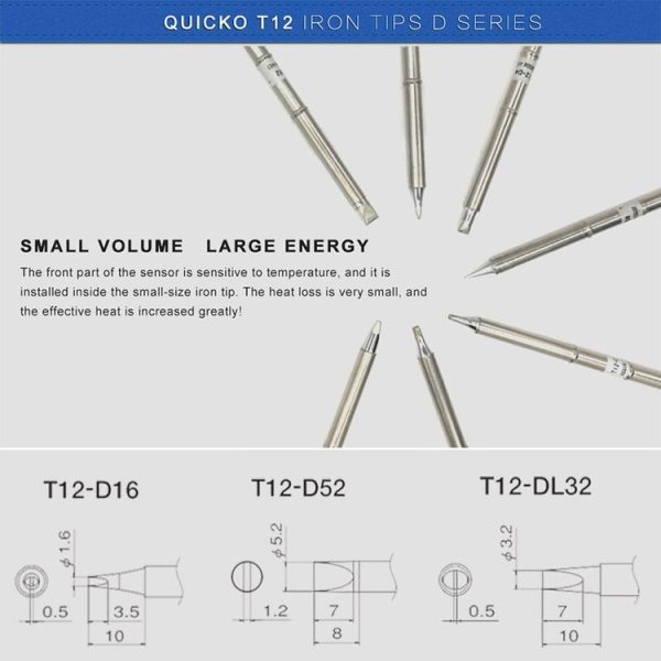 QUICKO T12-D24 Lead-free Soldering Iron Tip - Image 5