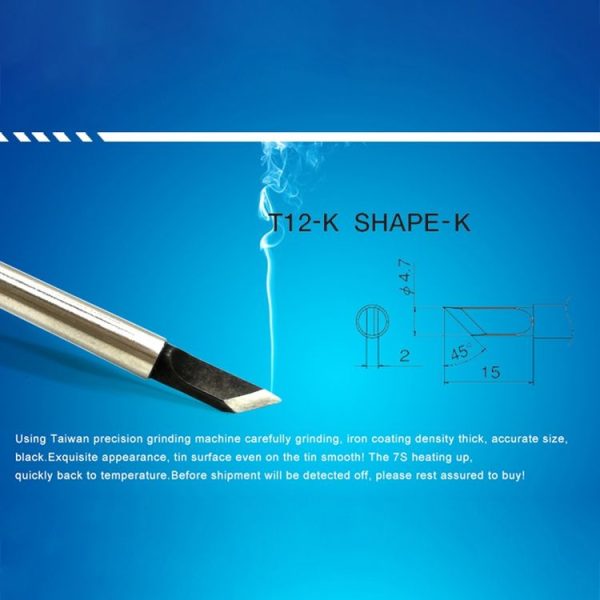 QUICKO T12-K Black Welding Lead-free Soldering Iron Tip - Image 5