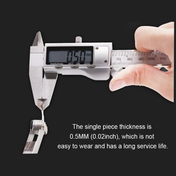 52 PCS Metric 60 Degrees +British 55 Degrees CR Stainless Steel Thread Gauge - Image 6