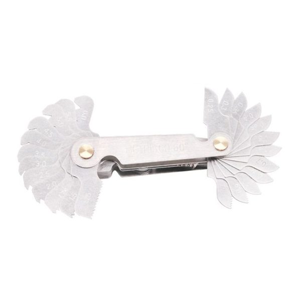 58 PCS Metric 60 Degrees +British 55 Degrees CR Stainless Steel Thread Gauge - Image 2