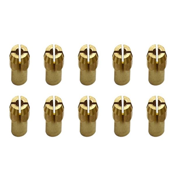 10 PCS Three-claw Copper Clamp Nut for Electric Mill Fittings, Bore diameter: 2.2mm - Image 2