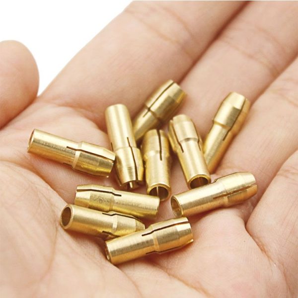 10 PCS Three-claw Copper Clamp Nut for Electric Mill Fittings, Bore diameter: 2.2mm - Image 5