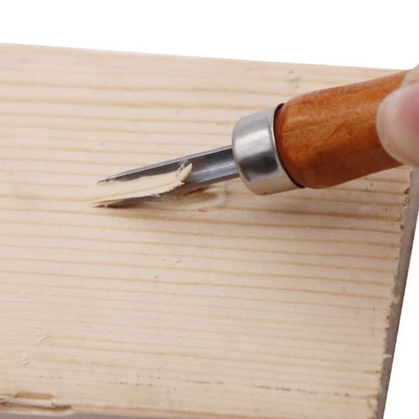 12 in 1 Wood Carving Chisels Knife Basic Woodcut Working Handmade Rubber Stamps Hand Tools - Image 4