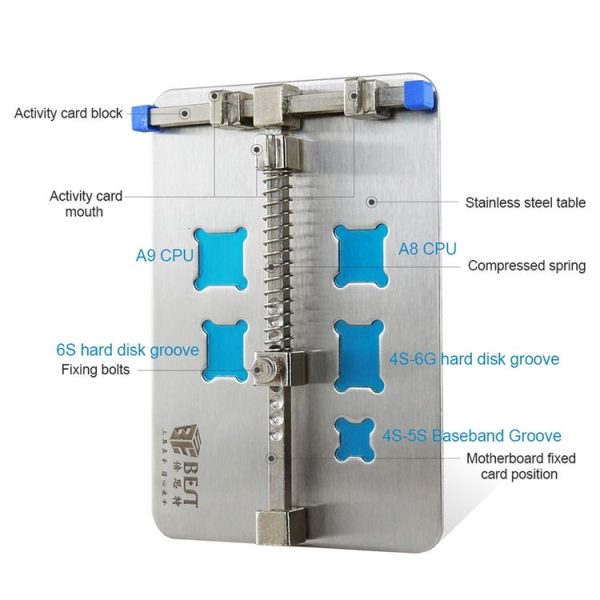 BEST- 001D Stainless Steel Circuit Board Soldering Desoldering PCB Repair Holder Fixtures Mobile Phone Repairing Tool - Image 5