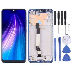 LCD Screen and Digitizer Full Assembly with Frame for Xiaomi Redmi Note 8 (Blue)