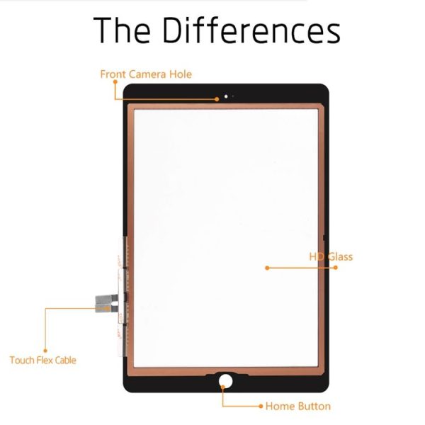 Touch Panel for iPad 9.7 inch (2018 Version) A1954 A1893 (Black) - Image 3