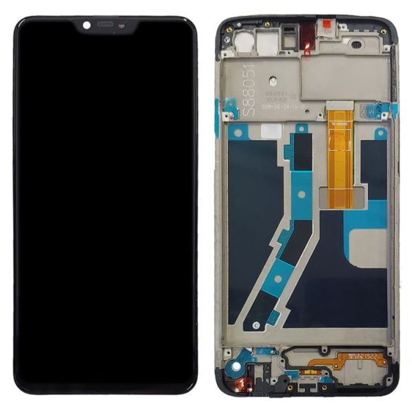 TFT LCD Screen for OPPO A5 / A3s Digitizer Full Assembly with Frame (Black) - Image 3