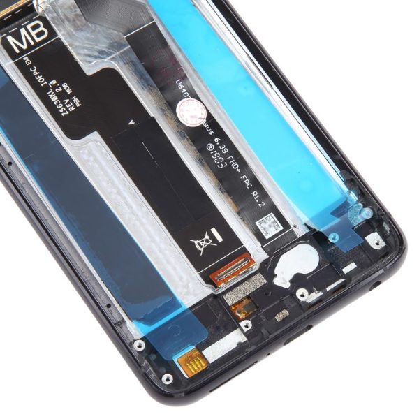 OEM LCD Screen for Asus Zenfone 6 ZS630KL I01WD Digitizer Full Assembly with Frame(Black) - Image 4