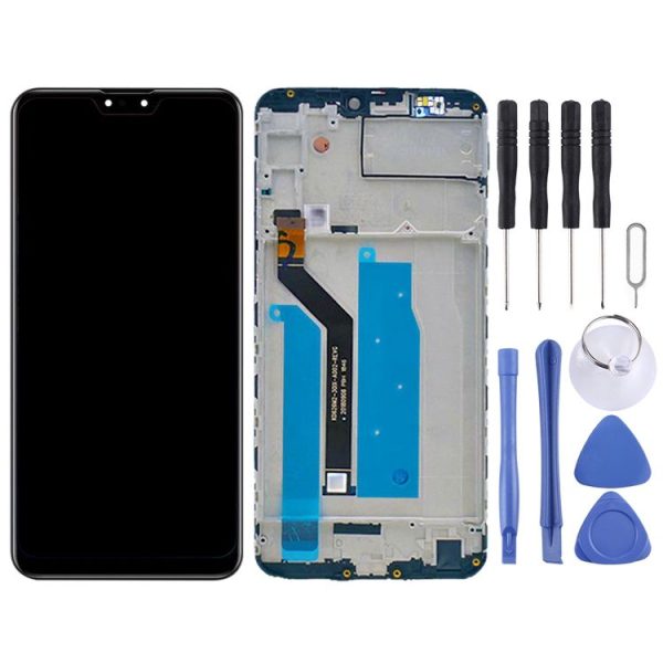 OEM LCD Screen for Asus Zenfone Max Pro M2 ZB631KL X01BDA Digitizer Full Assembly with Frame(Black) - Image 2