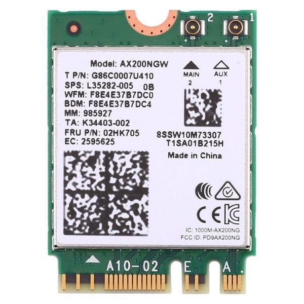 Dual Band AX200 2400Mbps Wireless AX200NGW NGFF M.2 Bluetooth 5.0 Wifi Network Card 2.4G / 5G 802.11 ac / ax - Image 2