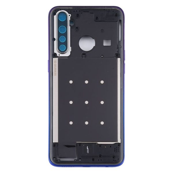 OPPO Realme 5 Pro / Q Middle Frame Bezel Plate with Side Keys (Purple) - Image 3