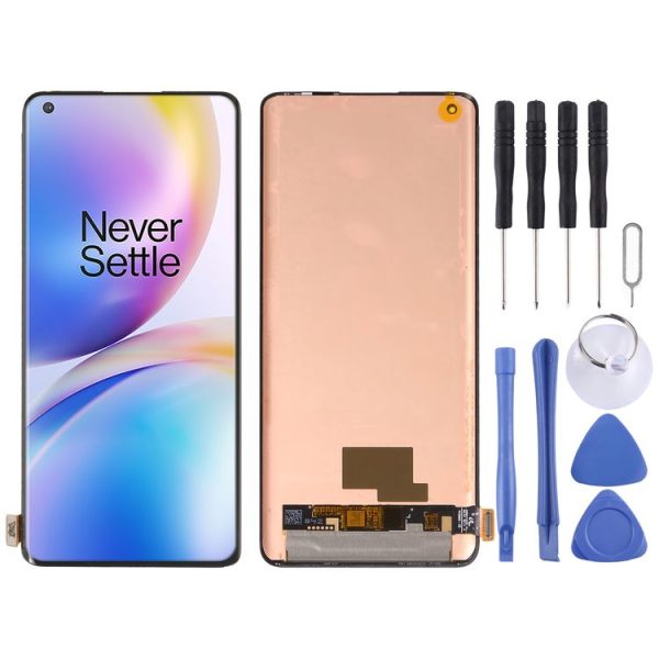 AMOLED LCD Screen for OnePlus 8 Pro with Digitizer Full Assembly (Black)
