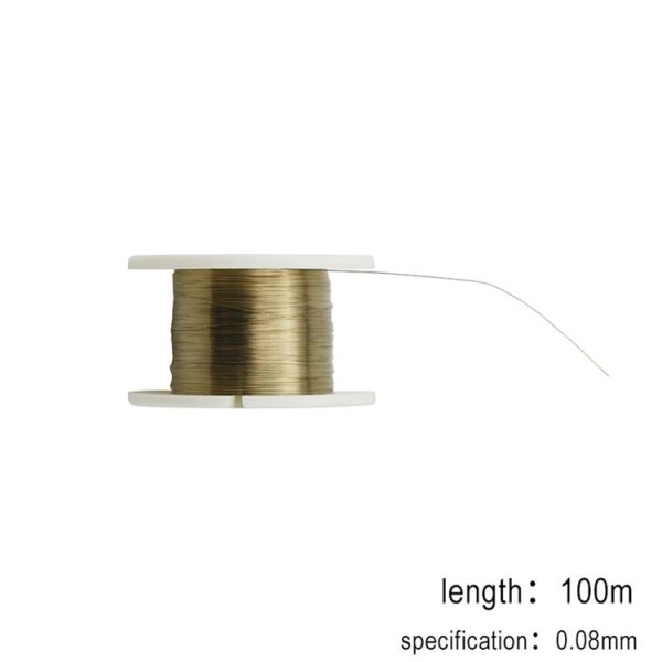 Kaisi 0.08mm Alloy Steel Molybdenum Wire Cutting Wire Line, Length: 100m - Image 3