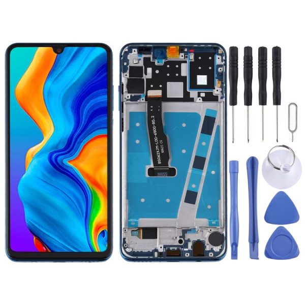OEM LCD Screen for Huawei P30 Lite (RAM 4G / Standard Version) Digitizer Full Assembly with Frame (Blue)