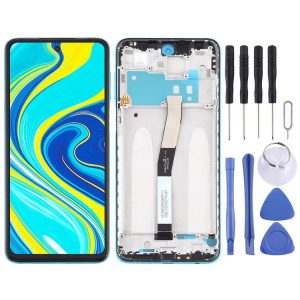 LCD Screen and Digitizer Full Assembly with Frame for Xiaomi Redmi Note 9S / Redmi Note 9 Pro Max / Redmi Note 9 Pro (India) / Redmi Note 9 Pro / Note 10 Lite (Blue)