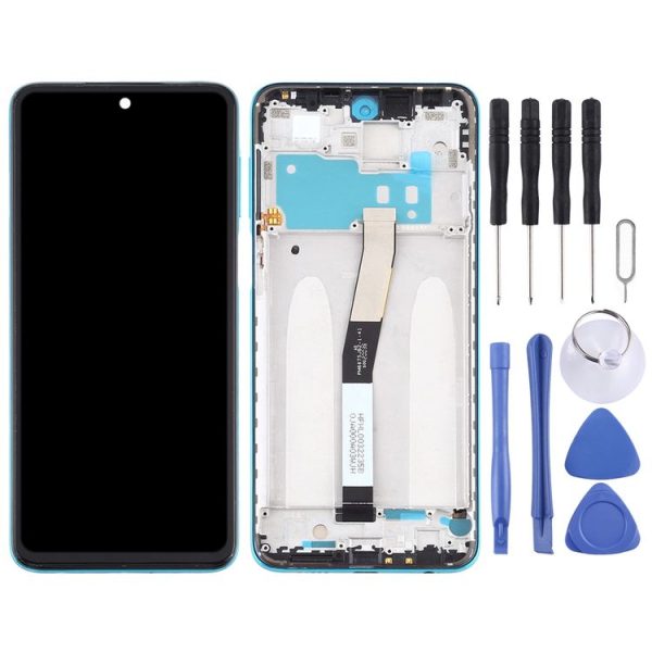 LCD Screen and Digitizer Full Assembly with Frame for Xiaomi Redmi Note 9S / Redmi Note 9 Pro Max / Redmi Note 9 Pro (India) / Redmi Note 9 Pro / Note 10 Lite (Blue) - Image 2