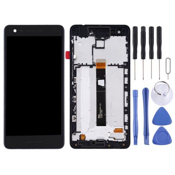 TFT LCD Screen for Nokia 2.1 Digitizer Full Assembly with Frame (Black) - Image 2