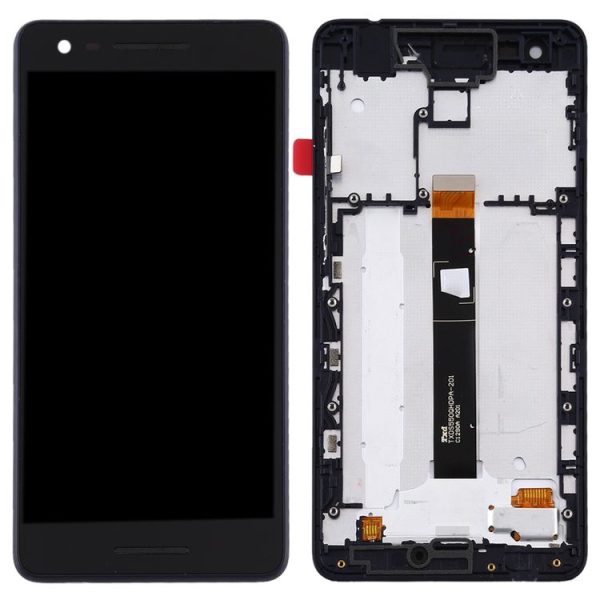 TFT LCD Screen for Nokia 2.1 Digitizer Full Assembly with Frame (Black) - Image 3