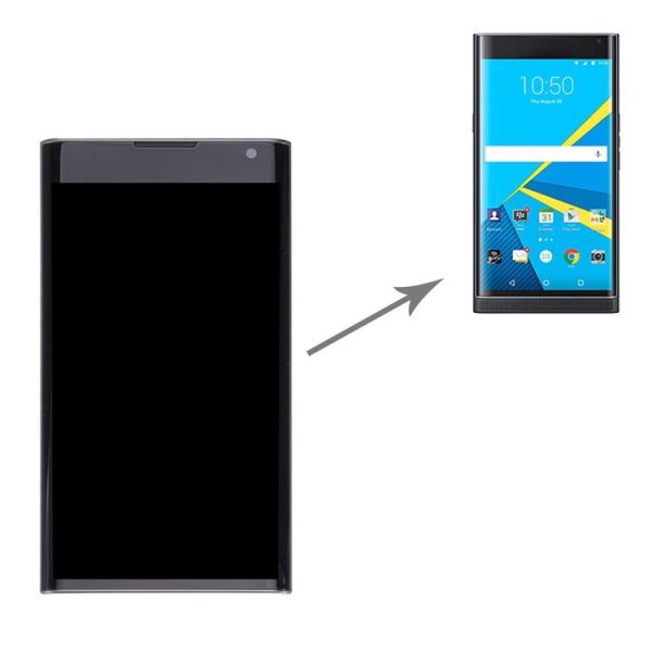 Original LCD Screen for BlackBerry Priv Digitizer Full Assembly with Frame (Black) - Image 7