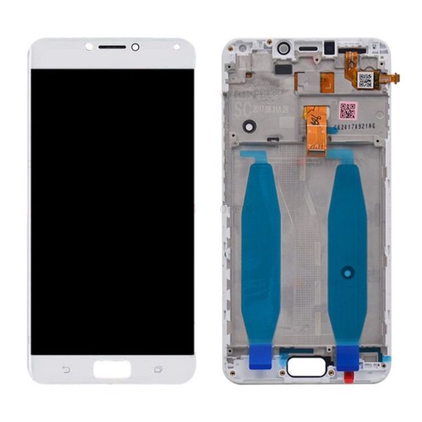 OEM LCD Screen for Asus Zenfone 4 Max ZC554KL X00ID Digitizer Full Assembly with Frame(White) - Image 3