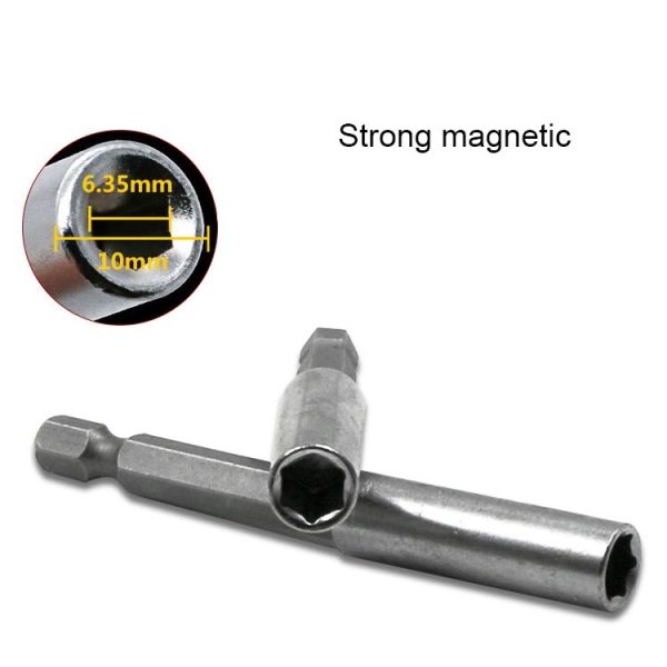 3 in 1 1 / 4 Electric Batch Head High Magnetism Connecting Rod Pistol Drill Extension Rod Sleeve Fast Turning Joint, Length: 60 / 100 / 150mm - Image 6
