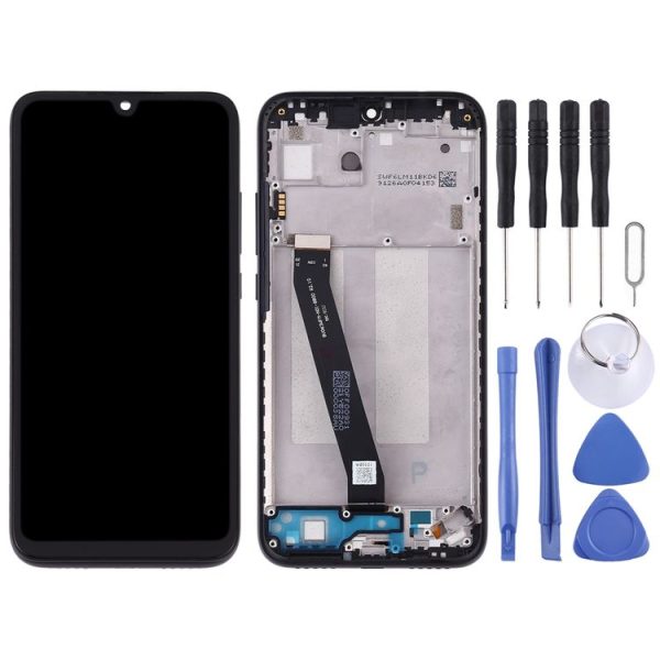 TFT LCD Screen for Xiaomi Redmi 7 Digitizer Full Assembly with Frame (Black) - Image 2